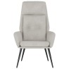 Chaise de relaxation Gris clair Similicuir daim 