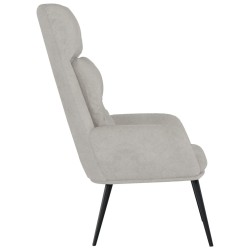 Chaise de relaxation Gris clair Similicuir daim 