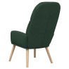 Chaise de relaxation Vert foncé Tissu 