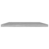 Panneaux de bibliothèque 4 pcs Gris béton 60x20x1,5cm Aggloméré 