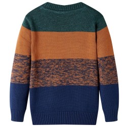 Pull-over tricoté pour enfants multicolore 128 