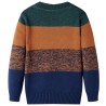 Pull-over tricoté pour enfants multicolore 128 