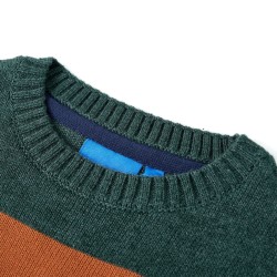 Pull-over tricoté pour enfants multicolore 128 