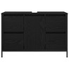 Meuble sous-vasque avec tiroirs chêne noir 90x34,5x60 cm 