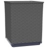 Jardinières 4 pcs noir 30x30x37 cm polypropylène 
