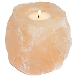 Portes-bougies en pierre de sel 4 pcs 4 kg Rose 