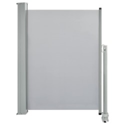 Auvent latéral rétractable de patio 100 x 300 cm Gris 