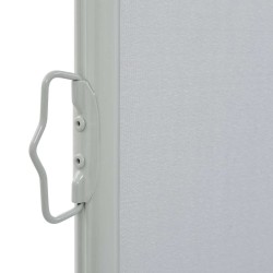 Auvent latéral rétractable de patio 100 x 300 cm Gris 