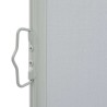 Auvent latéral rétractable de patio 100 x 300 cm Gris 