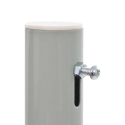 Auvent latéral rétractable de patio 100 x 300 cm Gris 