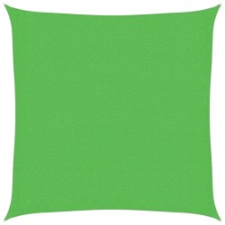 Voile d'ombrage 160 g/m² Vert clair 2x2 m PEHD 