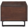Table basse marron 80x51x40 cm bois de massif manguier 