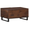Table basse marron 80x51x40 cm bois de massif manguier 