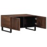 Table basse marron 80x51x40 cm bois de massif manguier 