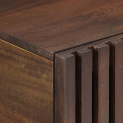 Table basse marron 80x51x40 cm bois de massif manguier 