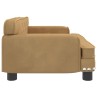 Canapé pour enfants marron 70x45x30 cm velours 