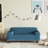 Canapé pour enfants bleu 70x45x30 cm velours 