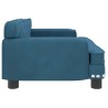 Canapé pour enfants bleu 70x45x30 cm velours 
