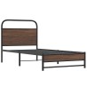 Cadre de lit sans matelas 107x203 cm chêne marron 