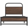 Cadre de lit sans matelas 107x203 cm chêne marron 