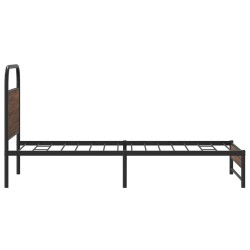 Cadre de lit sans matelas 107x203 cm chêne marron 