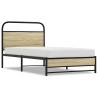 Cadre de lit sans matelas 107x203 cm chêne sonoma 