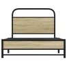 Cadre de lit sans matelas 107x203 cm chêne sonoma 