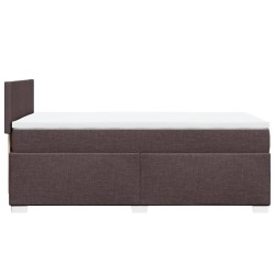 Sommier à lattes de lit avec matelas Marron foncé 90x190 cm 