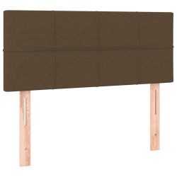 Sommier à lattes de lit avec matelas Marron foncé 100x200 cm 