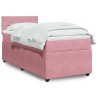 Sommier à lattes de lit avec matelas Rose 90x190 cm Velours 