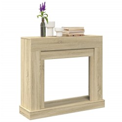 Cadre de cheminée chêne sonoma 100x30x87,5 cm bois d'ingénierie 