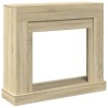 Cadre de cheminée chêne sonoma 100x30x87,5 cm bois d'ingénierie 