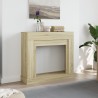 Cadre de cheminée chêne sonoma 100x30x87,5 cm bois d'ingénierie 