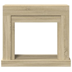 Cadre de cheminée chêne sonoma 100x30x87,5 cm bois d'ingénierie 