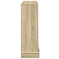 Cadre de cheminée chêne sonoma 100x30x87,5 cm bois d'ingénierie 