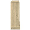 Cadre de cheminée chêne sonoma 100x30x87,5 cm bois d'ingénierie 
