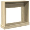 Cadre de cheminée chêne sonoma 100x30x87,5 cm bois d'ingénierie 