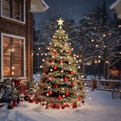 Guirlande lumineuse d'arbre de Noël avec 180 LED 180 cm 