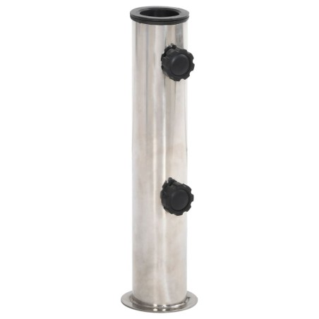 Base de parasol pour mât Ø38/48 mm argenté inox 