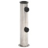 Base de parasol pour mât Ø38/48 mm argenté inox 