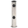 Base de parasol pour mât Ø38/48 mm argenté inox 