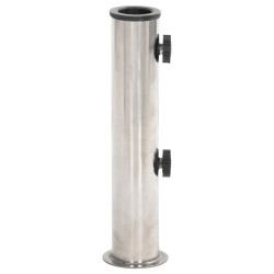 Base de parasol pour mât Ø38/48 mm argenté inox 
