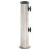 Base de parasol pour mât Ø38/48 mm argenté inox 