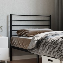 Tête de lit métal noir 75 cm 