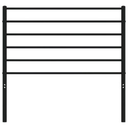 Tête de lit métal noir 75 cm 