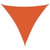 Voile d'ombrage 160 g/m² Orange 3x3x3 m PEHD 