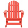 Chaise à bascule de jardin Adirondack bois de sapin rouge 