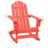 Chaise à bascule de jardin Adirondack bois de sapin rouge 