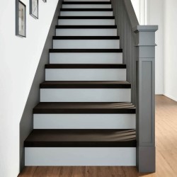 Marches d'escalier 12 pcs marron foncé 70x25x2 cm chêne massif 