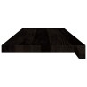 Marches d'escalier 12 pcs marron foncé 70x25x2 cm chêne massif 